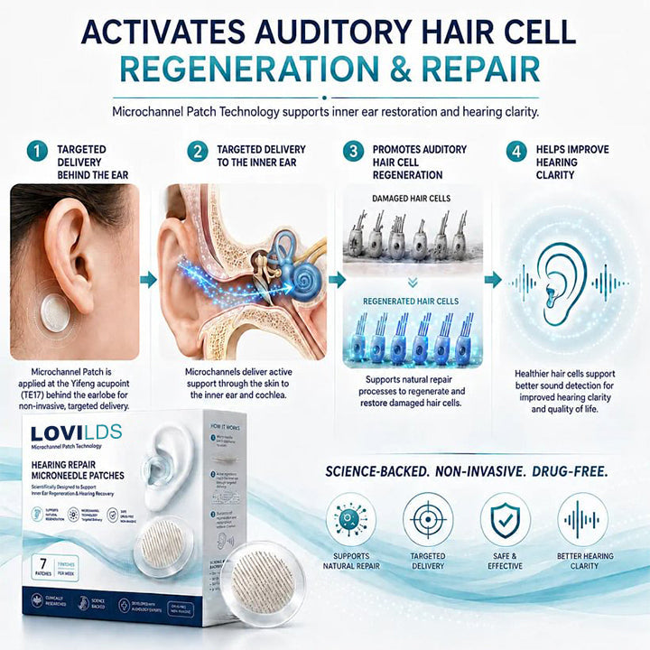 LOVILDS-HEARING REPAIR MICRONEEDLE PATCHES